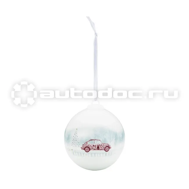 VAG Фарфоровый елочный шар с изображением Beetle Porcelain Bauble