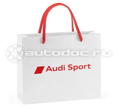 VAG Бумажный подарочный пакет Audi Sport Paper bag, White, Size S