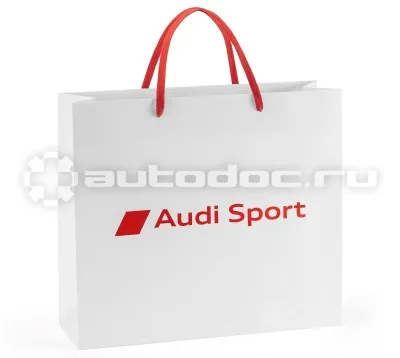 VAG Бумажный подарочный пакет Audi Sport Paper bag, White, Size M