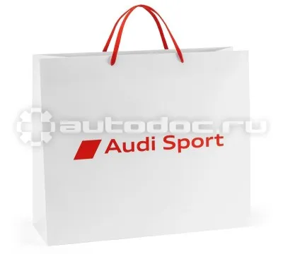 VAG Бумажный подарочный пакет Audi Sport Paper bag, White, Size L