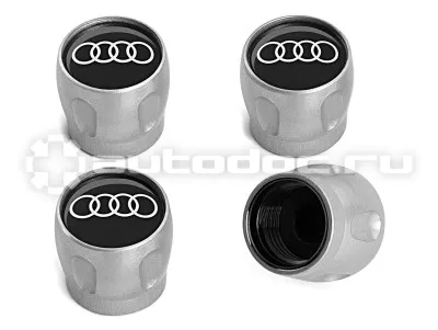 VAG Комплект из 4-х колпачков на нипель Audi Valve Stem Caps MY2019