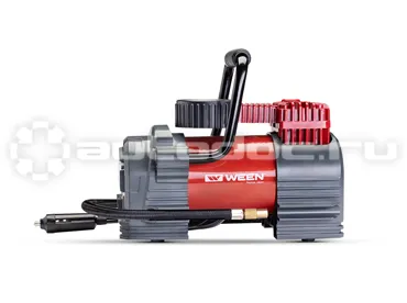 WEEN Компрессор, Original-1003, (175 W, 35L | MIN, 12 V, 10 атм. | 150 PSI), LED фонарь, комплект переходников, предохранитель, сумка, (1 шт.)
