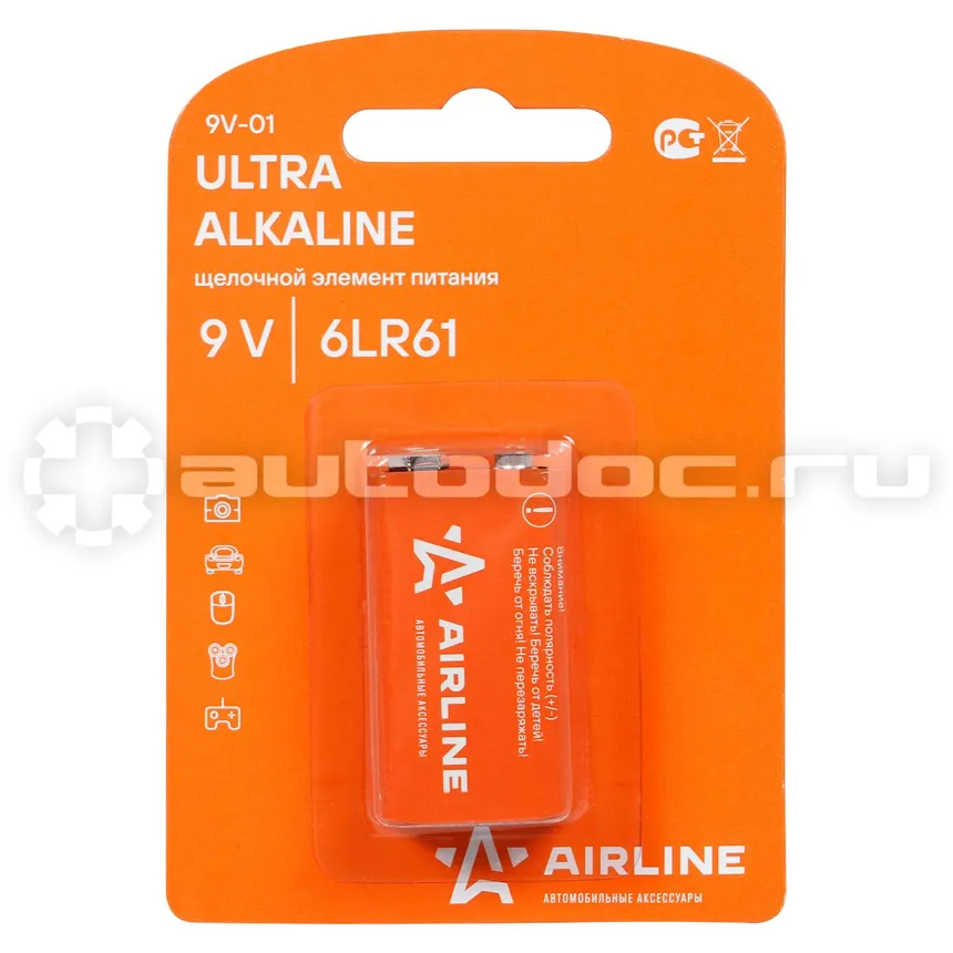 AIRLINE Батарейка 6LR61 | Крона