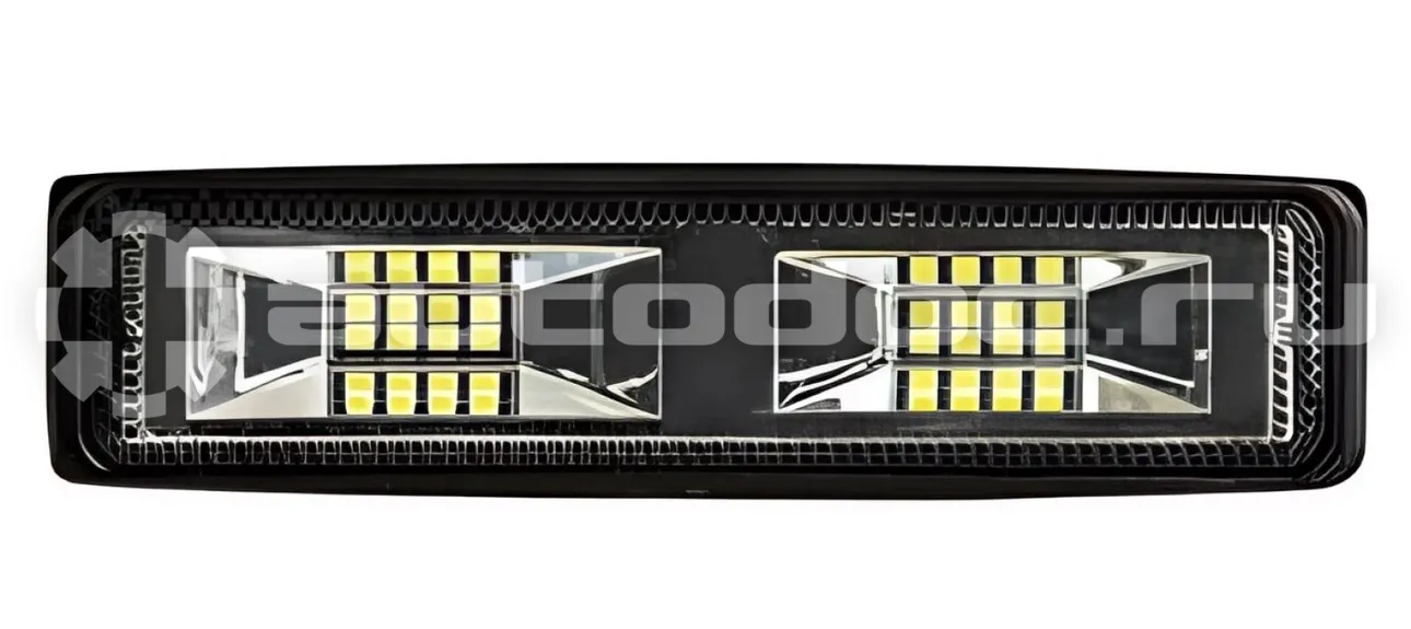 AIRLINE Фара светодиодная прямоугольная, 16LED, дальний свет, 16Вт, 158x44x40мм, 12/24В, PLUS