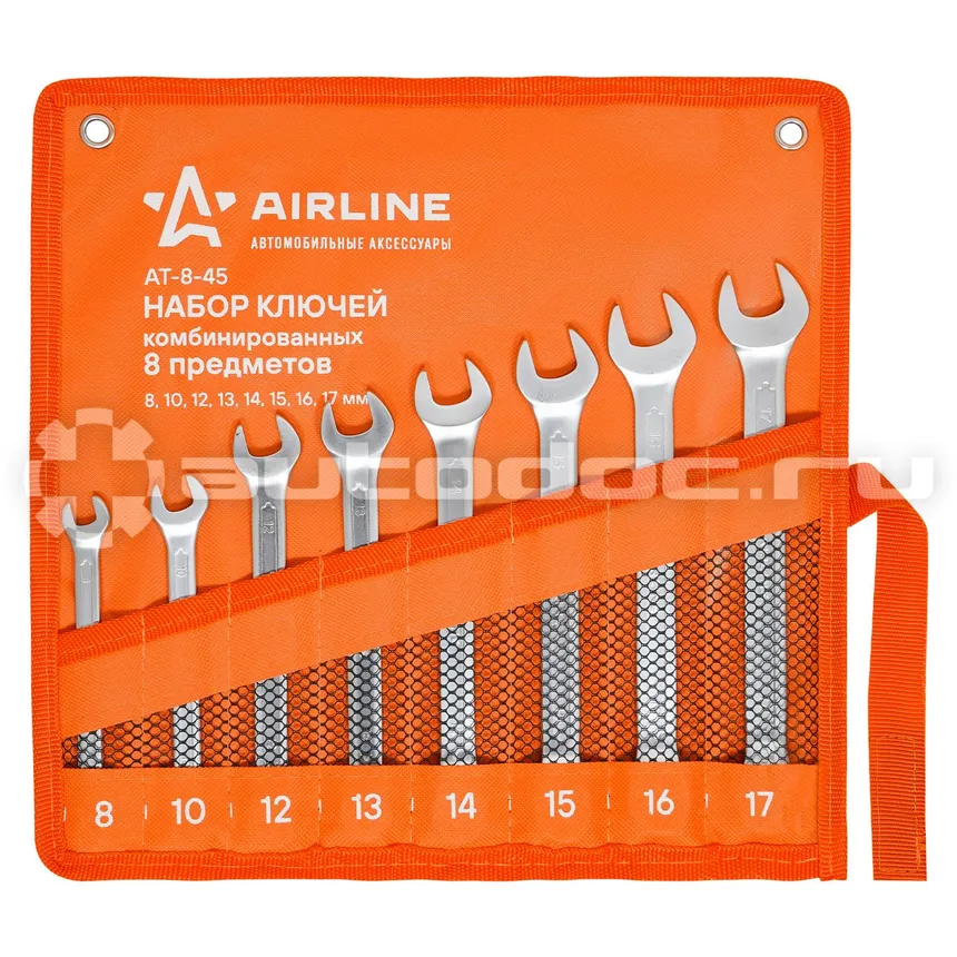 AIRLINE Набор ключей комбинированных, сумка PRO