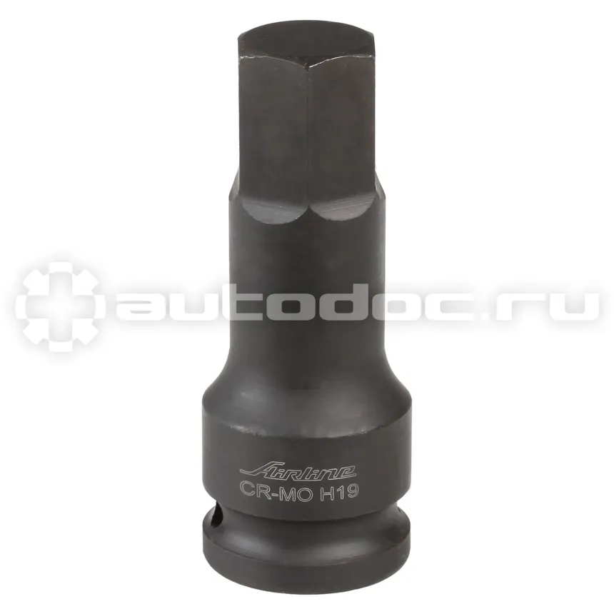 AIRLINE Головка ударная торцевая 1 | 2" DR внешний шестигранник H19