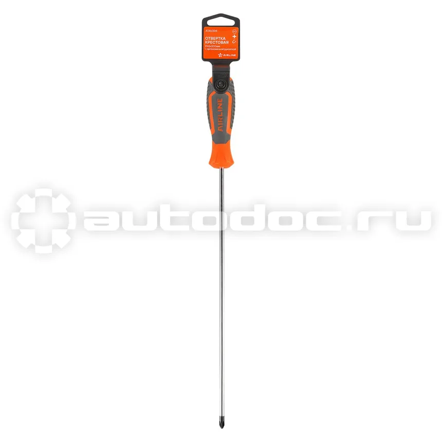 AIRLINE Отвертка крестовая PH2x300 с эргономичной рукояткой магнитная