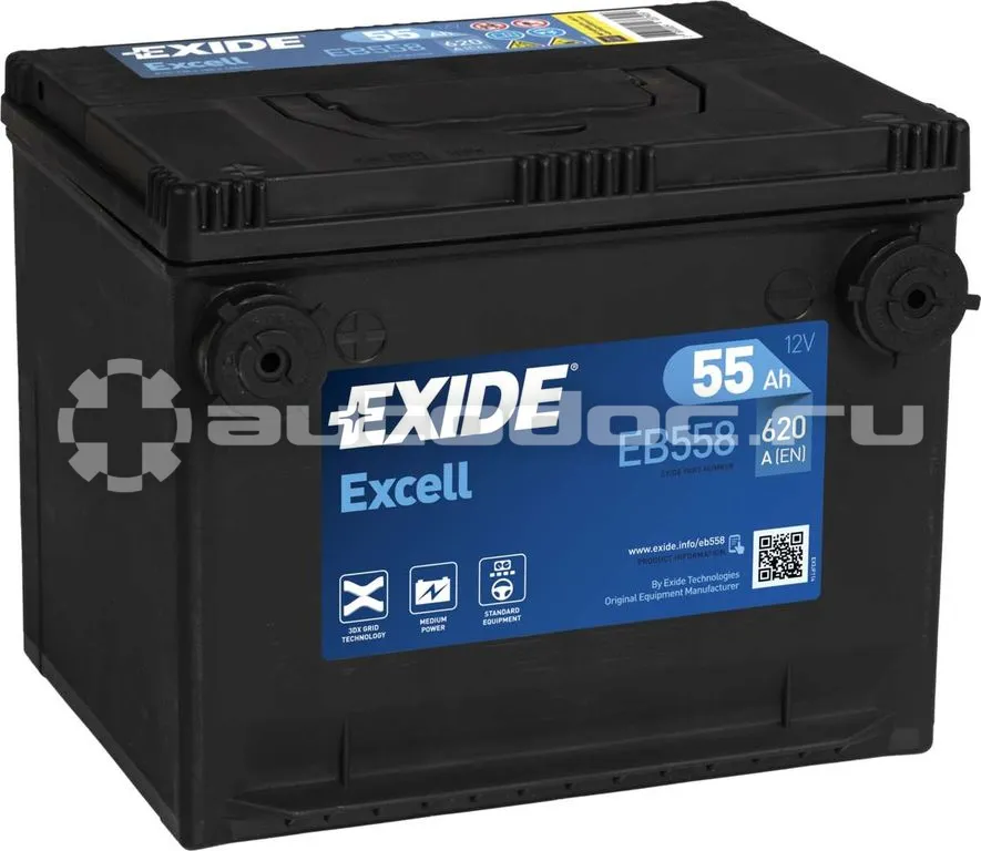 EXIDE Аккумулятор L+ 55AH 620А