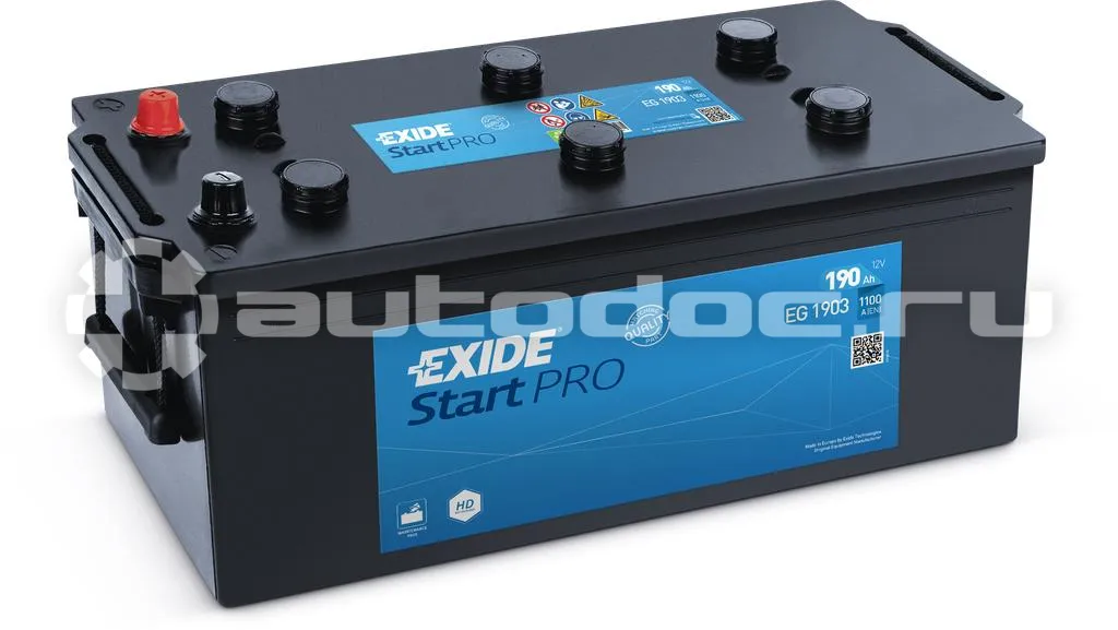 EXIDE Аккумулятор 12V 190Ah 1100A