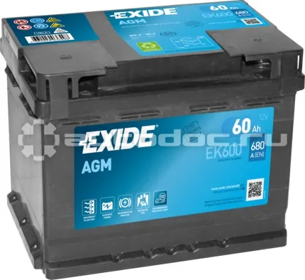 EXIDE Start-Stop Agm Аккумулятор