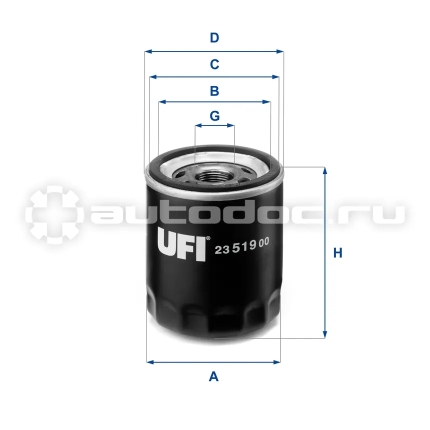 UFI 2351900 - Фильтр масляный