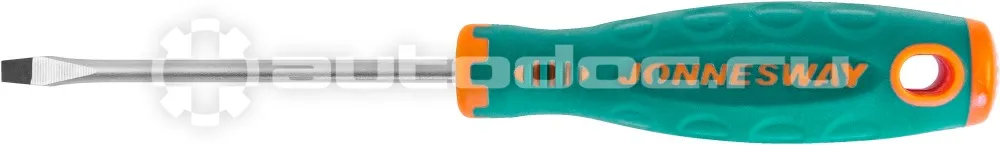 JONNESWAY D71S480 Отвертка стержневая шлицевая ANTI-SLIP GRIP, SL4.0х80 мм