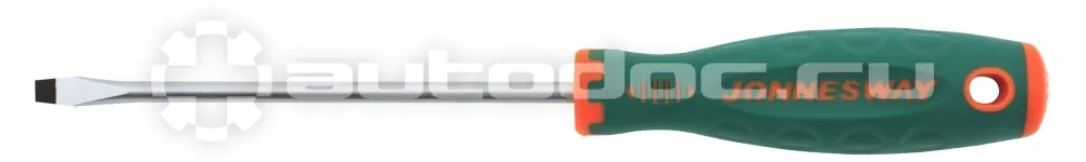 JONNESWAY D71S5125 Отвертка стержневая шлицевая ANTI-SLIP GRIP, SL5.5х125 мм