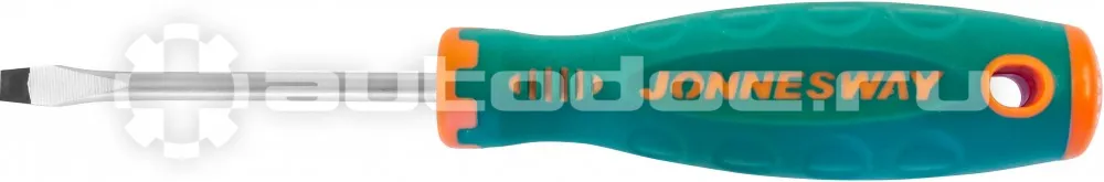 JONNESWAY D71S575 Отвертка стержневая шлицевая ANTI-SLIP GRIP, SL5.5х75 мм