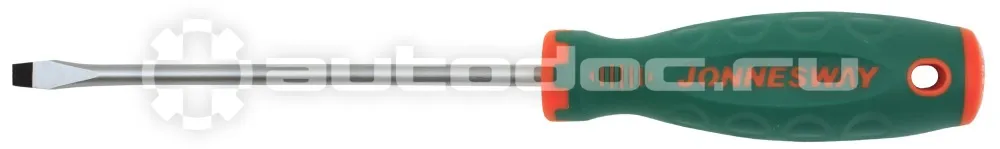 JONNESWAY D71S8150 Отвертка стержневая шлицевая ANTI-SLIP GRIP, SL8.0х150 мм