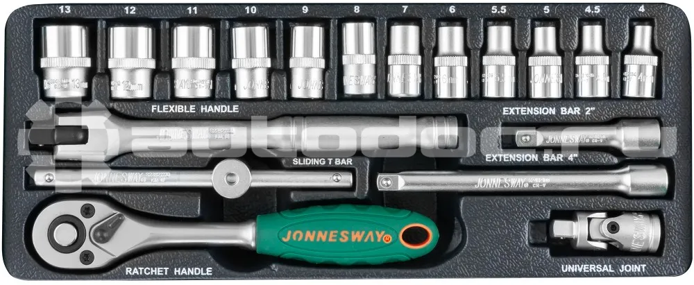 JONNESWAY S04H2118S Набор торцевых головок
