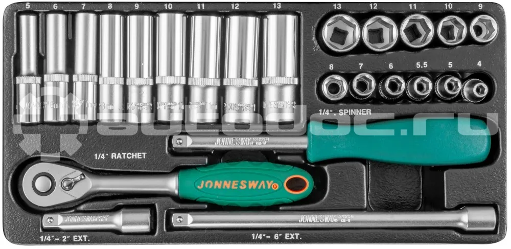 JONNESWAY S04H2125S Набор торцевых головок