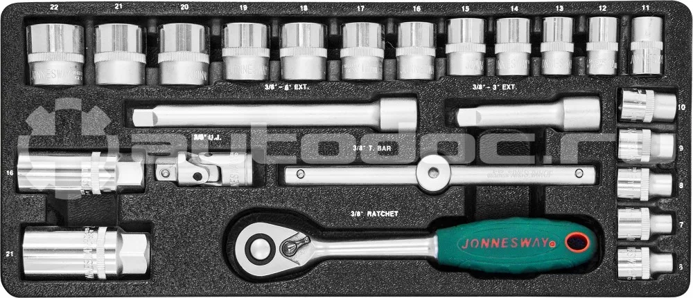 JONNESWAY S04H3125S Набор торцевых головок