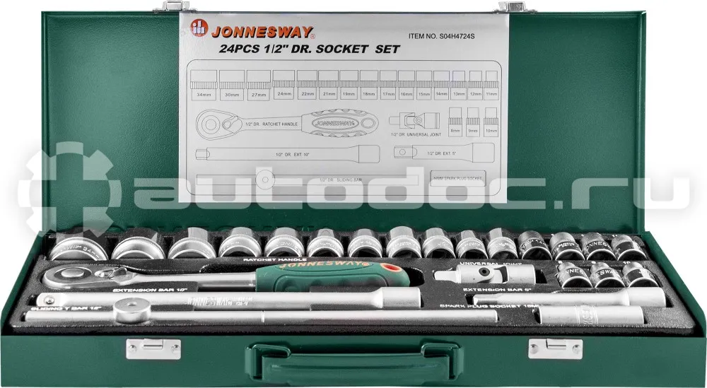 JONNESWAY S04H4724S Набор торцевых головок