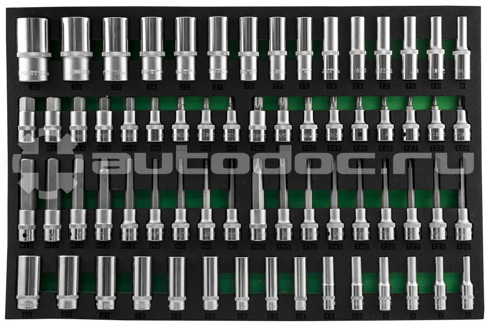 JONNESWAY S04HD4366SV Набор глубоких торцевых головок