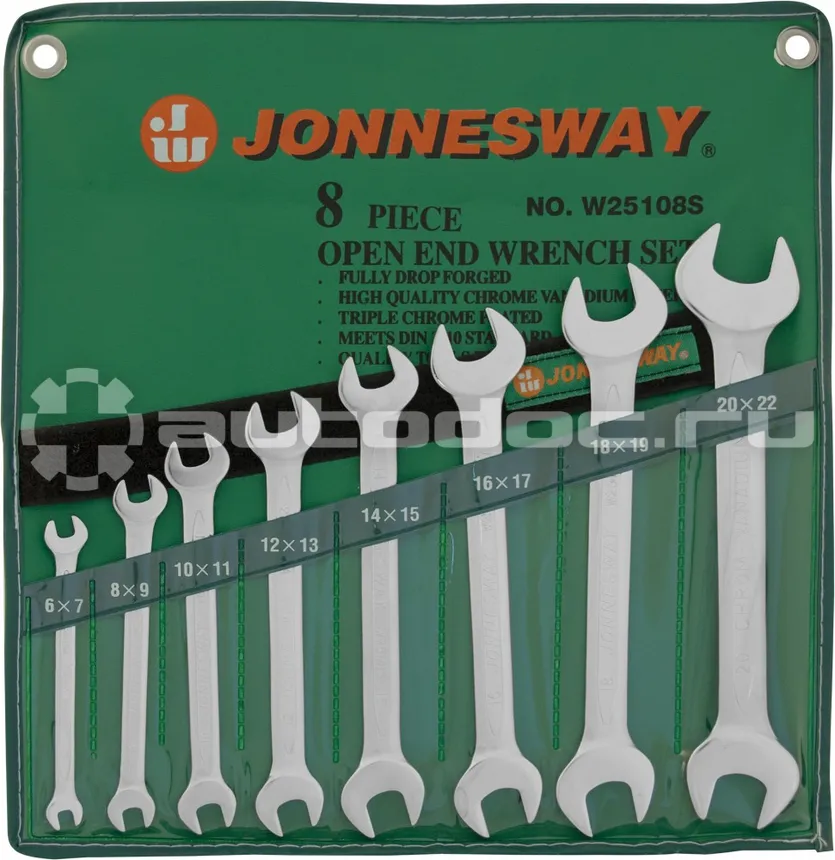 JONNESWAY W25108S Набор ключей рожковых