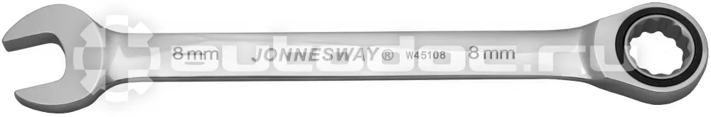 JONNESWAY W45108 Ключ комбинированный трещоточный