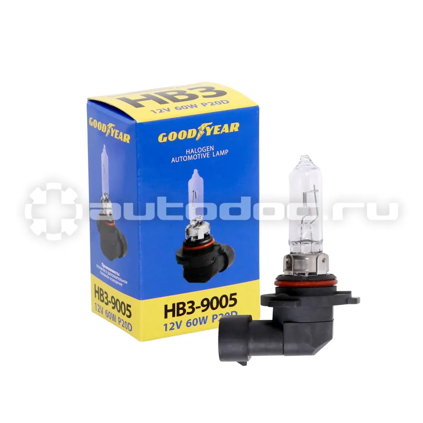 GOODYEAR Автолампа НB3 12V 60W P20d