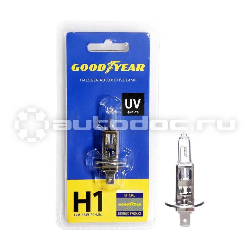 GOODYEAR Лампа галогенная Н1 12V 55W P14,5s