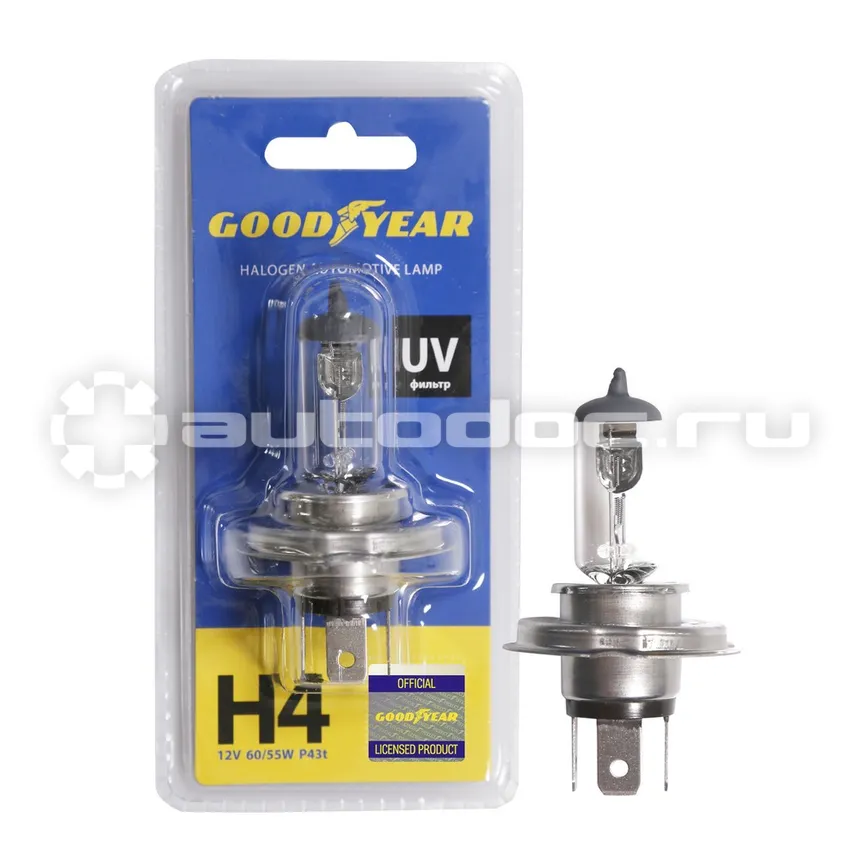 GOODYEAR Лампа галогенная Н4 12V 60 | 55W P43t