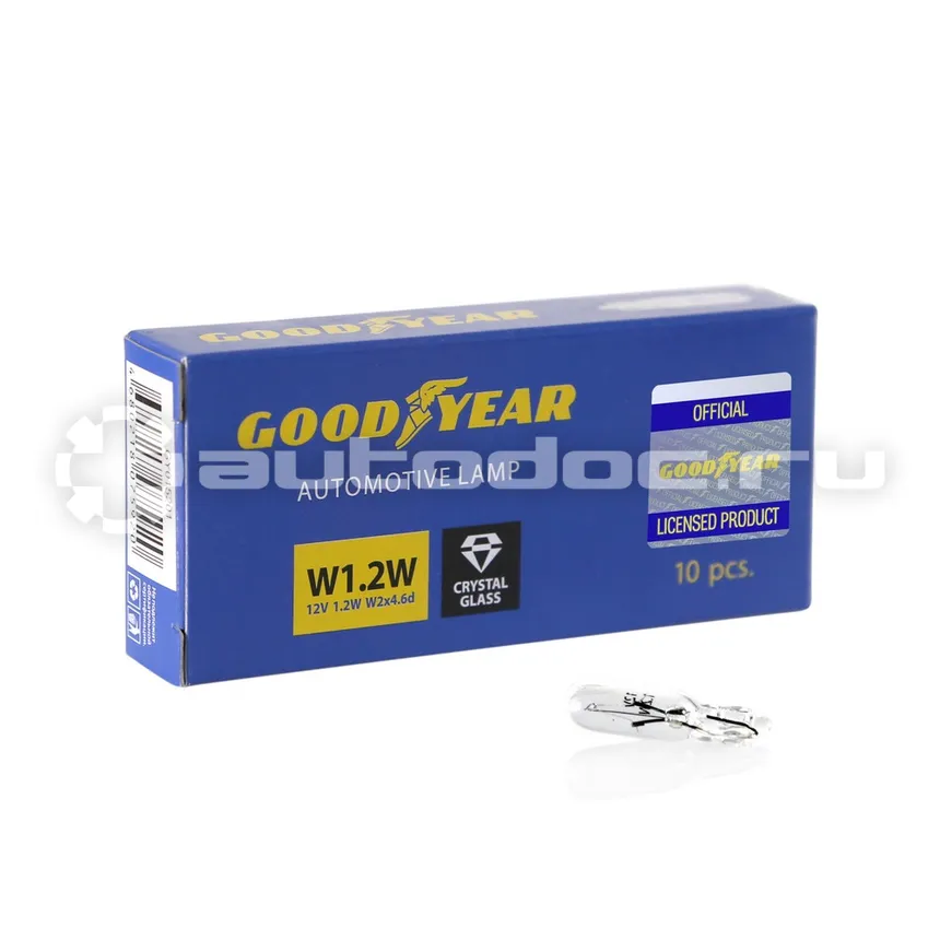 GOODYEAR Лампы накаливания W1.2W 12V 1.2W W2x4.6d