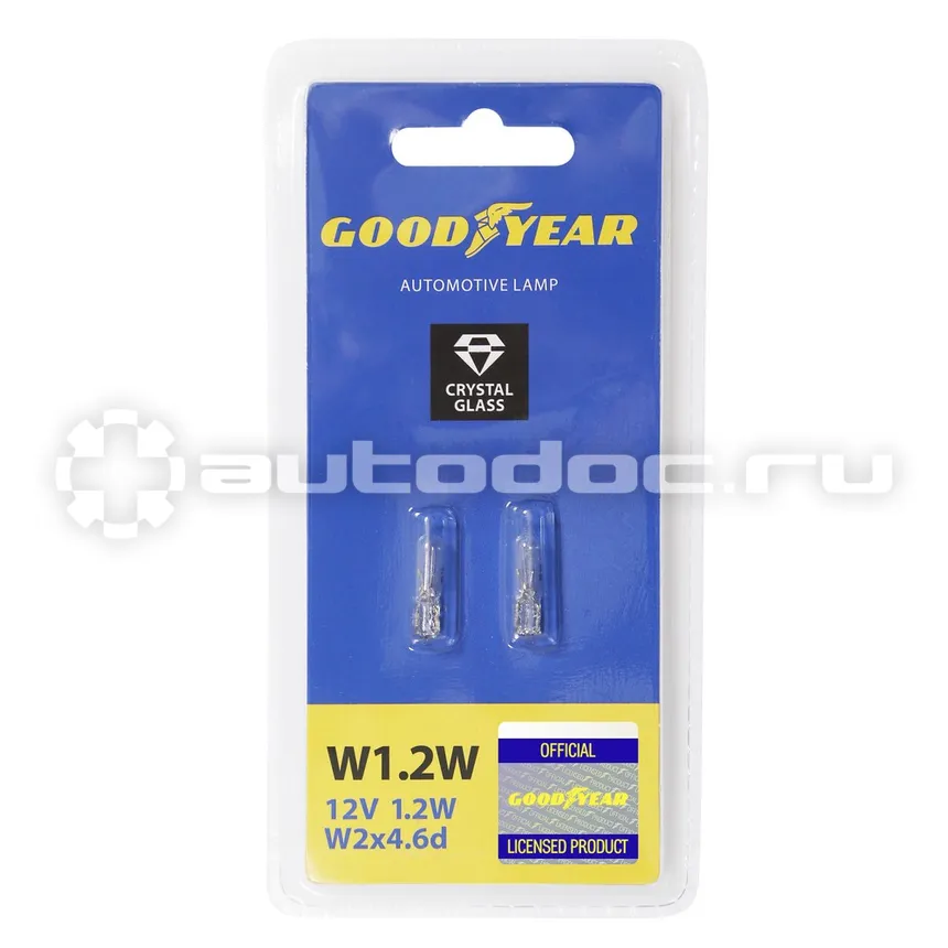 GOODYEAR Лампы накаливания W1.2W 12V 1.2W W2x4.6d