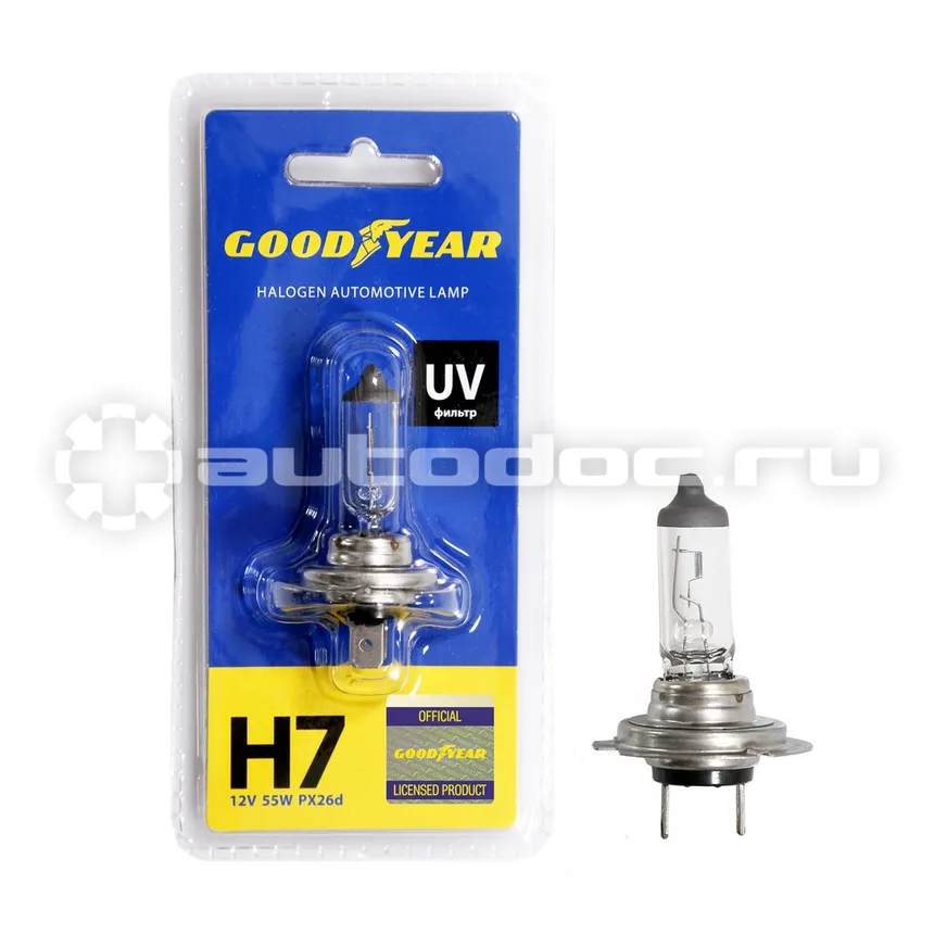 GOODYEAR Лампа галогенная Н7 12V 55W PX26d