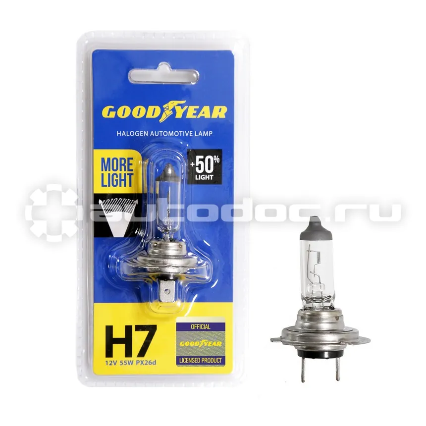 GOODYEAR Лампа галогенная Н7 12V 55W PX26d More Light