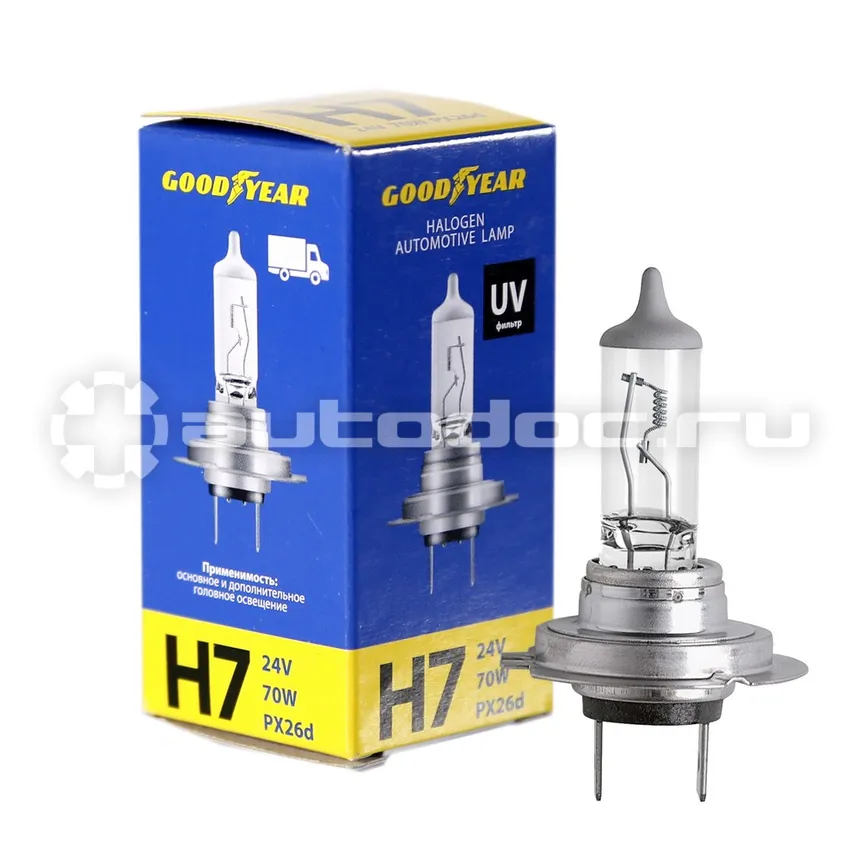 GOODYEAR Лампа галогенная Н7 24V 70W PX26d