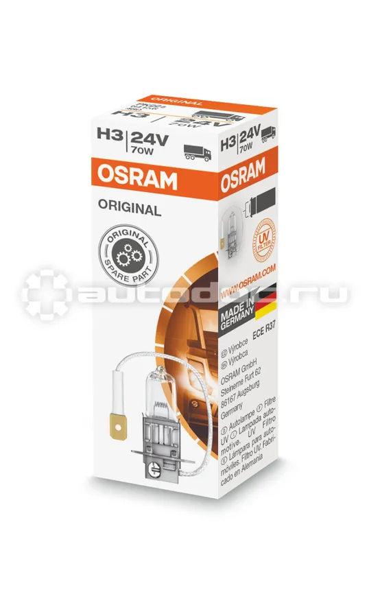 OSRAM Лампа галогенная H3 24V- 70W  (PK22s)