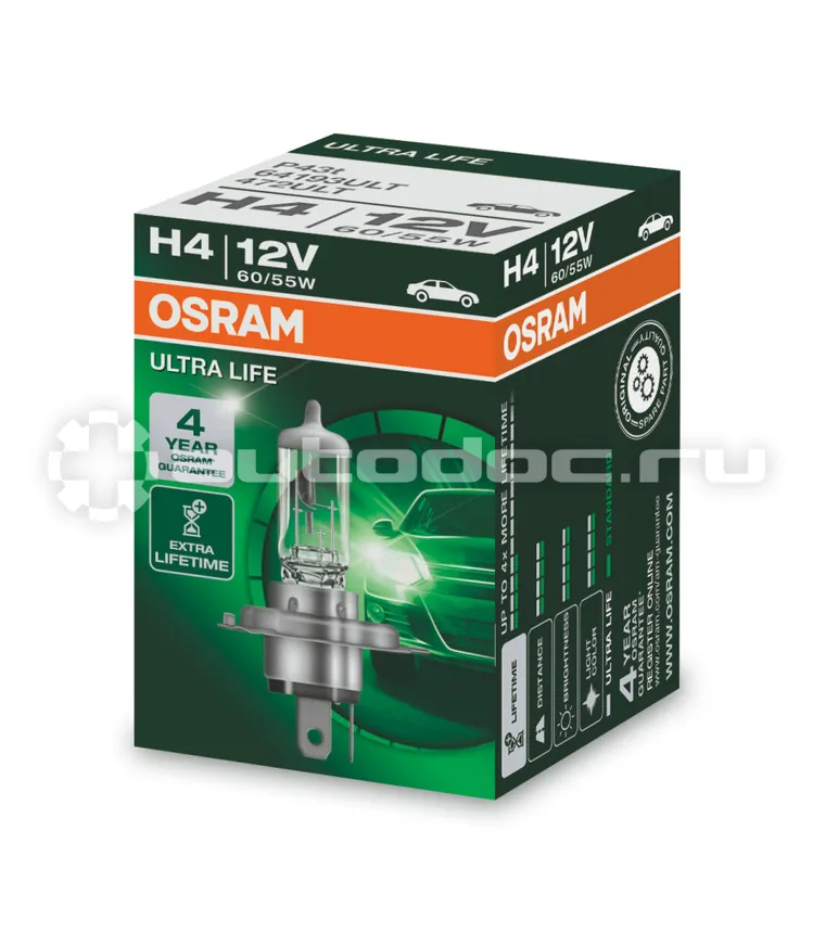 OSRAM Лампа галогеновая H4
