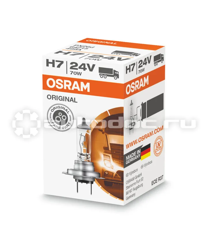 OSRAM Лампа галогенная H7 24V- 70W (PX26d)