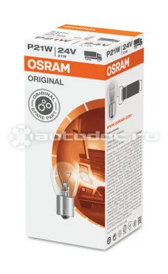 OSRAM Лампа накаливания P21W 24V-21W (BA15s)