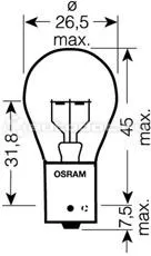 OSRAM Лампа накаливания P21W