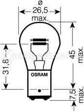 OSRAM Лампа накаливания P21 | 5W