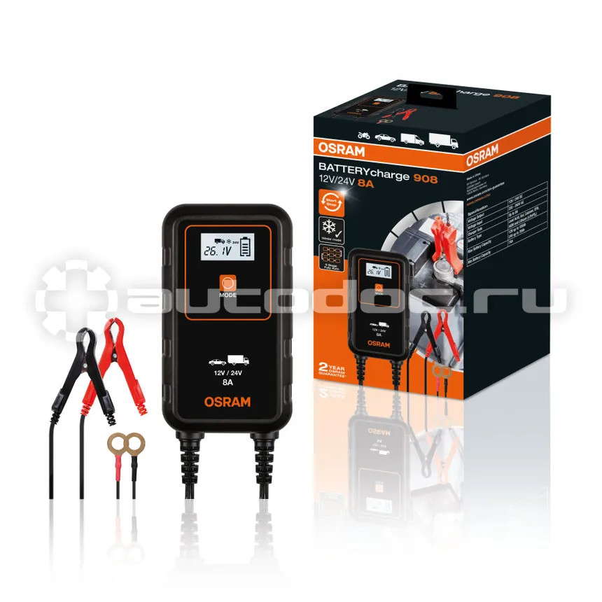OSRAM Умное зарядное устройство АКБ OSRAM BATTERYcharger 908