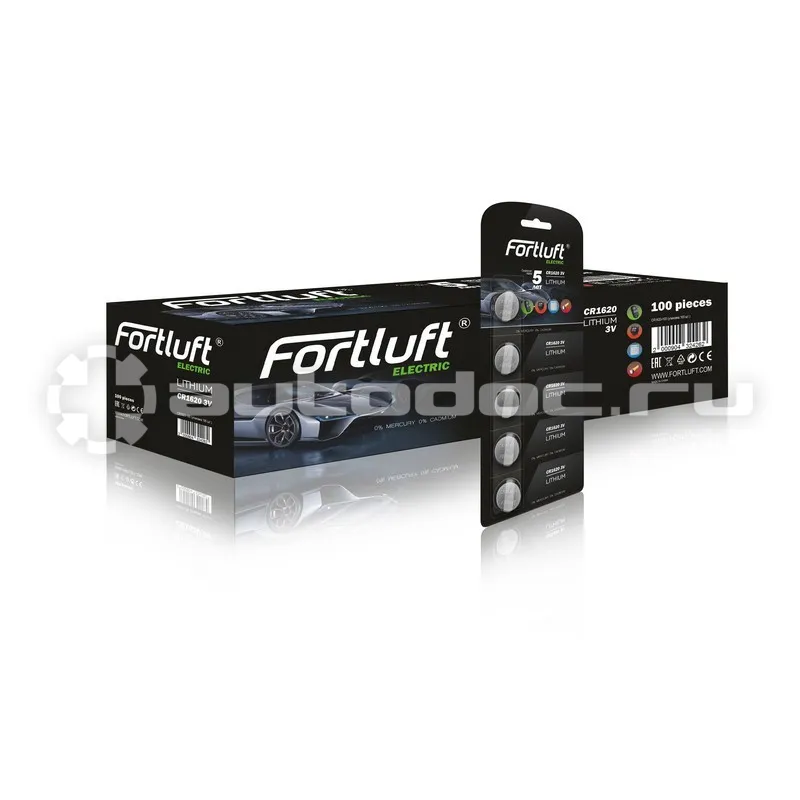 FORTLUFT Батарейки круглые серия Lithium