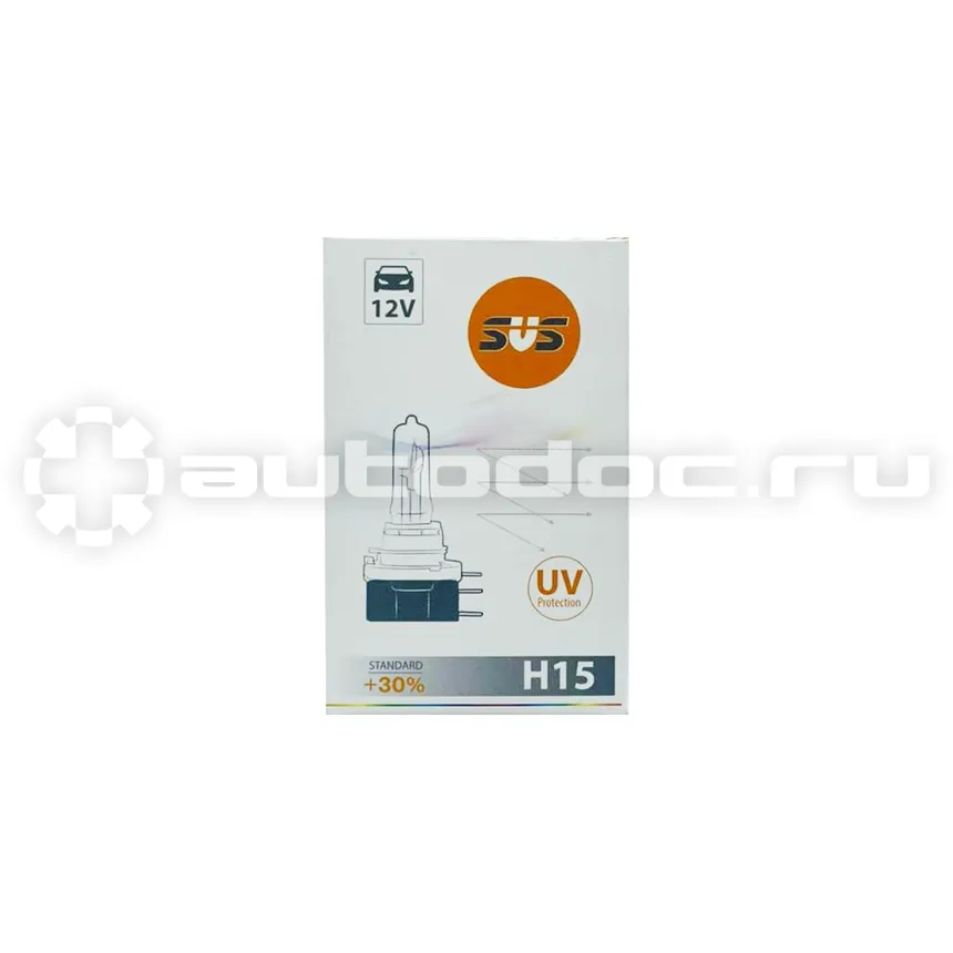 SVS Лампа галогенная SVS H15 12V 15 | 55W PGJ23T-1 Standard +30%