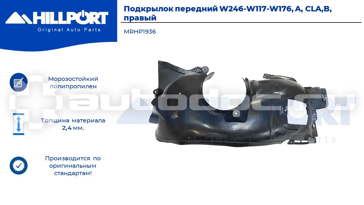 Подкрылок правый