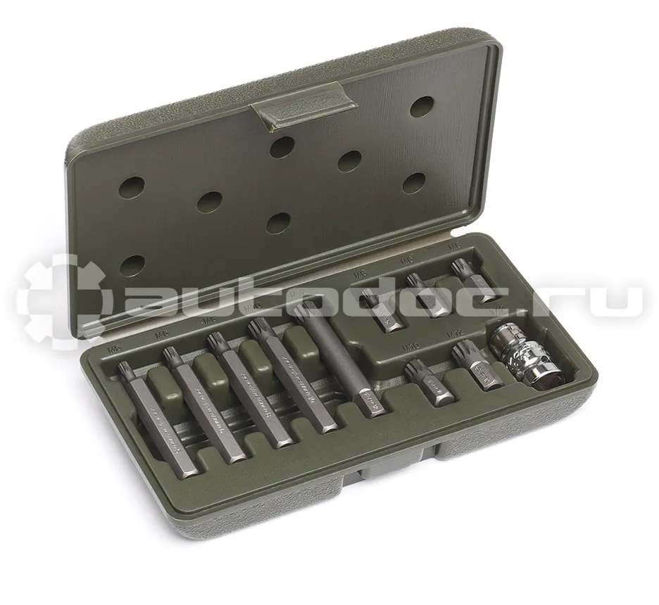 ДЕЛО ТЕХНИКИ 626791 Набор вставок 3 | 8" SPLINE (M5,M6,M8,M10,M12), длина 75 мм, 11 предм.