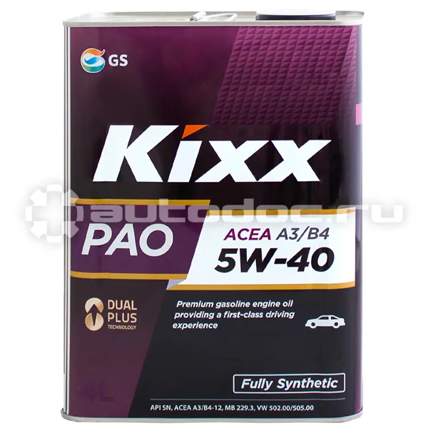KIXX PAO А3 | В4 5W-40