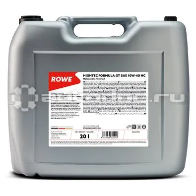 ROWE HIGHTEC FORMULA GT SAE 10W-40 HC