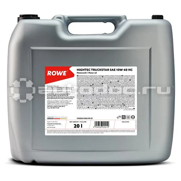 ROWE HIGHTEC TRUCKSTAR SAE 10W-40 HC