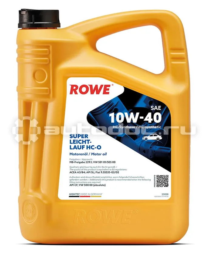 ROWE HIGHTEC SUPER LEICHTLAUF SAE 10W-40 HC-O