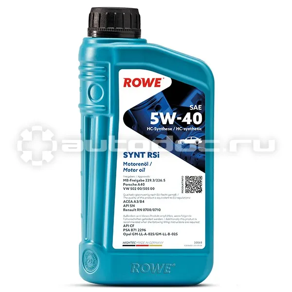 ROWE HIGHTEC SYNT RSI SAE 5W-40